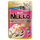 Nekko Tuna With Shrimp & Scallop Pouch Cat Food 70g 1 box (12 pouches)